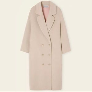 NWT Mansur Gavriel Bicolor Wool Oversized Coat